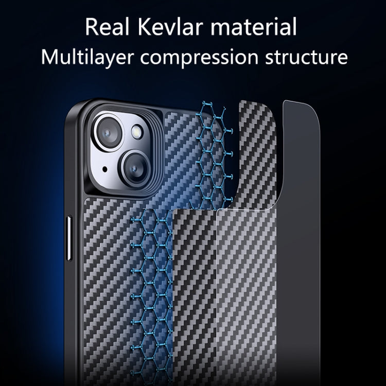 Carbon Fiber Kevlar TPU Phone Case, For iPhone 14 Plus, For iPhone 14 Pro, For iPhone 14 Pro Max