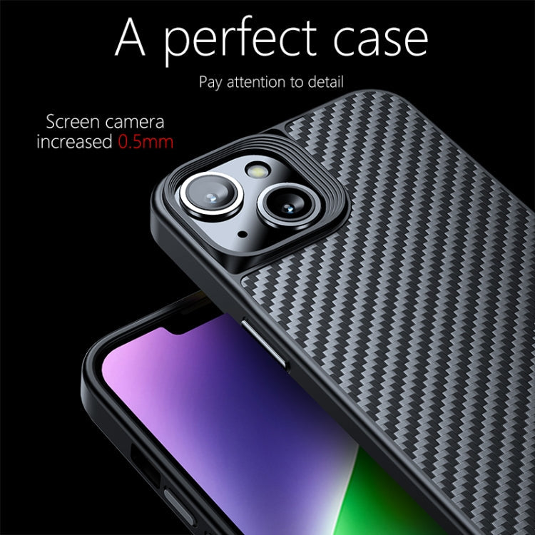 Carbon Fiber Kevlar TPU Phone Case, For iPhone 14 Plus, For iPhone 14 Pro, For iPhone 14 Pro Max