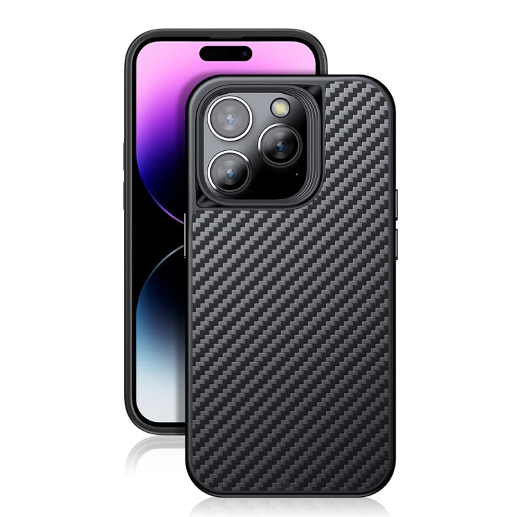 Carbon Fiber Kevlar TPU Phone Case, For iPhone 14 Plus, For iPhone 14 Pro, For iPhone 14 Pro Max