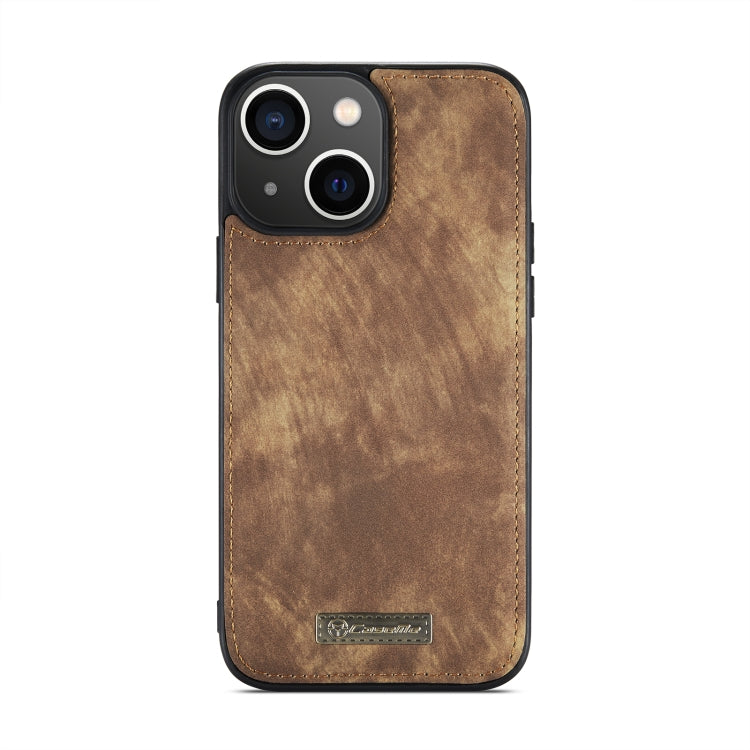 For iPhone 14 CaseMe 008 Detachable Multifunctional Leather Phone Case(Brown)