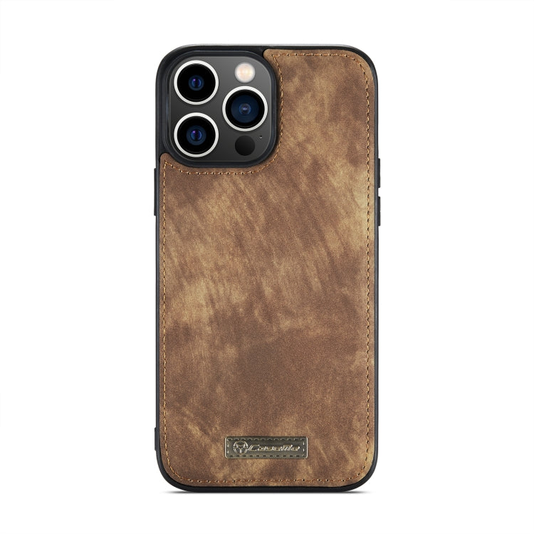 For iPhone 14 Pro Max CaseMe 008 Detachable Multifunctional Leather Phone Case(Brown)