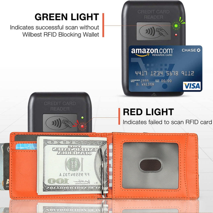 W2108A1 RFID Carbon fiber Business Wallet For Men(Black)