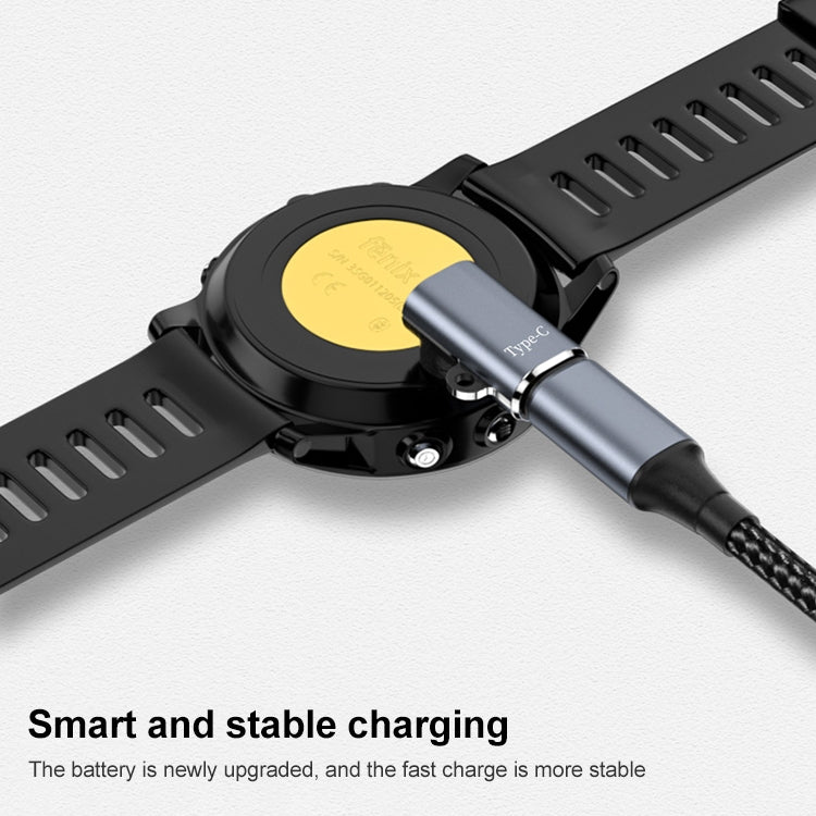 For Garmin Watch Charging Adapter, Interface:Type-C 90 Elbow