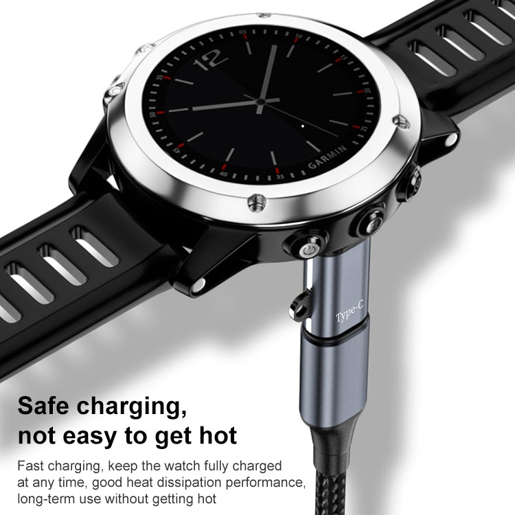 For Garmin Watch Charging Adapter, Interface:Type-C 90 Elbow