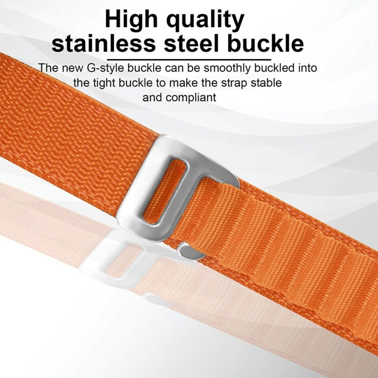 For Apple Watch Ultra 49mm Nylon Watch Band(Black)