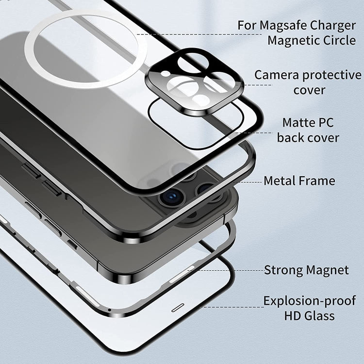 360 Full Body Magnetic Frosted Magsafe Phone Case, For iPhone 12, For iPhone 12 Pro, For iPhone 12 Pro Max, For iPhone 11 Pro, For iPhone 11 Pro Max