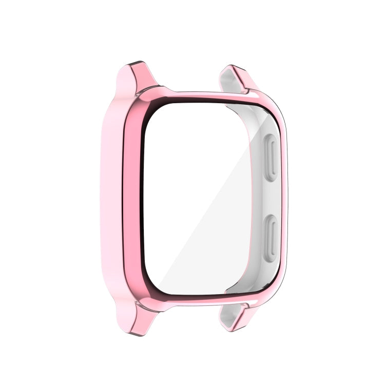 For Garmin Venu Sq 2 Full Coverage TPU Electroplating Watch Case(Pink)