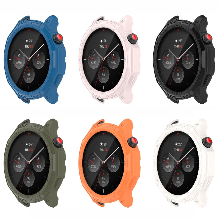 For Amazfit GTR 4 / GTR 4 Pro Armor Hollow TPU Watch Case(Black)