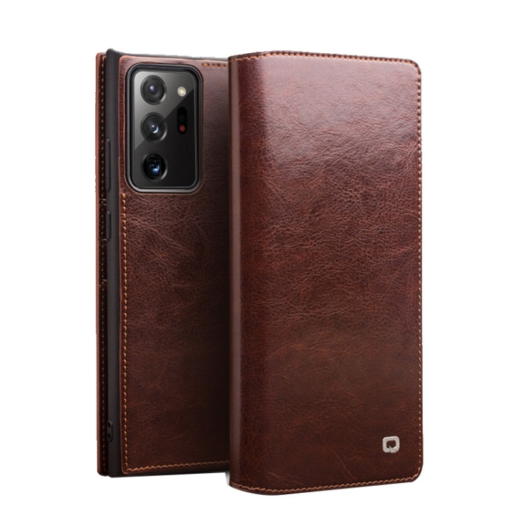 QIALINO Genuine Leather Phone Case, For Samsung Galaxy Note20, For Samsung Galaxy Note20 Ultra, For Samsung Galaxy S21 5G, For Samsung Galaxy S21+ 5G, For Samsung Galaxy S21 Ultra 5G, For Samsung Galaxy S22 Ultra 5G, For Samsung Galaxy S22+ 5G         ...