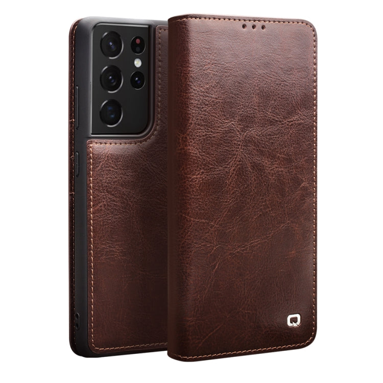 QIALINO Genuine Leather Phone Case, For Samsung Galaxy Note20, For Samsung Galaxy Note20 Ultra, For Samsung Galaxy S21 5G, For Samsung Galaxy S21+ 5G, For Samsung Galaxy S21 Ultra 5G, For Samsung Galaxy S22 Ultra 5G, For Samsung Galaxy S22+ 5G         ...