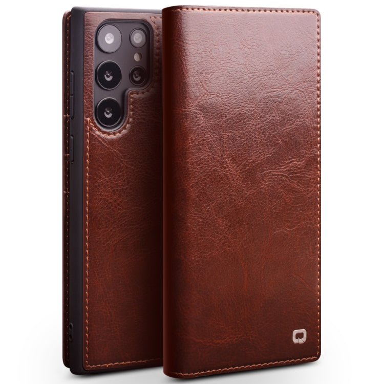 QIALINO Genuine Leather Phone Case, For Samsung Galaxy Note20, For Samsung Galaxy Note20 Ultra, For Samsung Galaxy S21 5G, For Samsung Galaxy S21+ 5G, For Samsung Galaxy S21 Ultra 5G, For Samsung Galaxy S22 Ultra 5G, For Samsung Galaxy S22+ 5G         ...