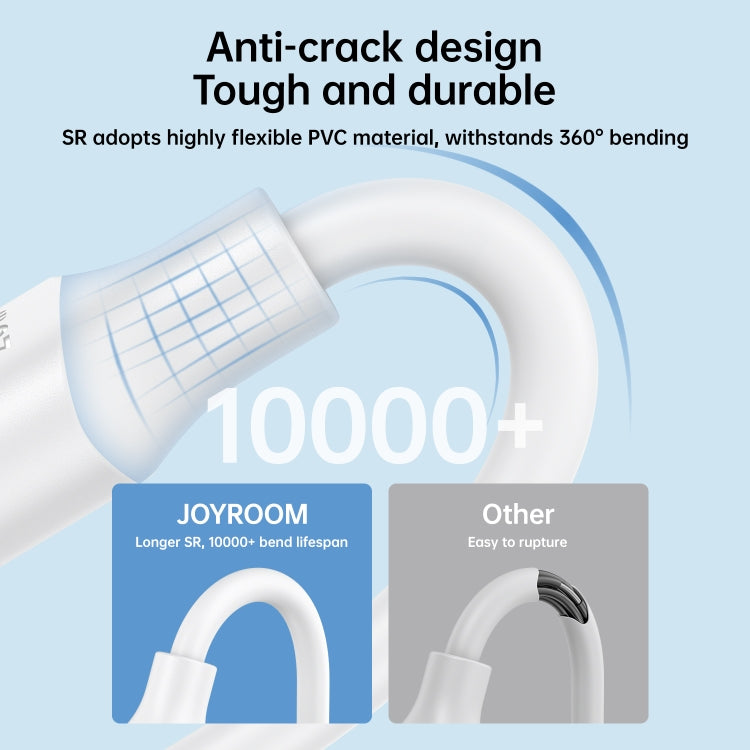 JOYROOM S-UC027A9 3A USB to USB-C/Type-C Fast Charging Data Cable, Length: 2m, 2m