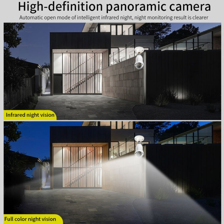 DP31 2.0MP HD Light Bulb WiFi Surveillance Camera, Support Motion Detection, , Dual Light Source(White)