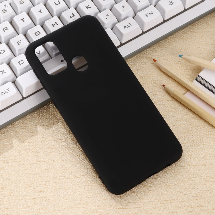 Shockproof Solid Color Liquid Silicone Full Coverage Protective Case, For Galaxy M31