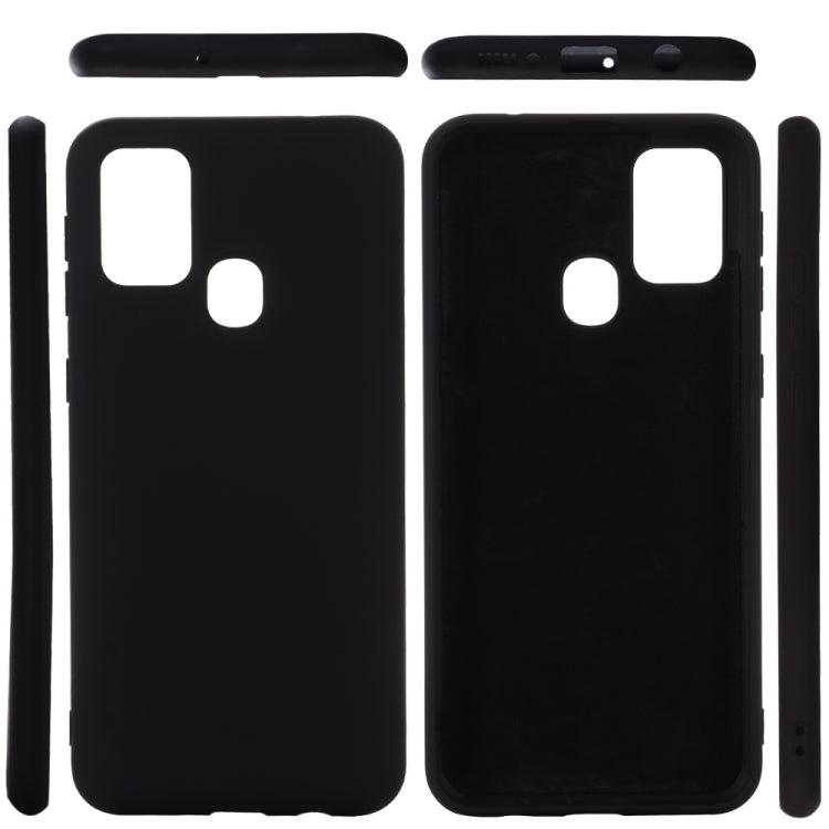 Shockproof Solid Color Liquid Silicone Full Coverage Protective Case, For Galaxy M31