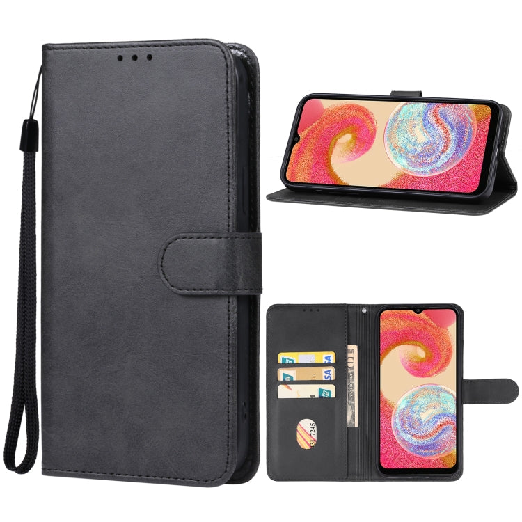 For Samsung Galaxy A04e Leather Phone Case(Black)