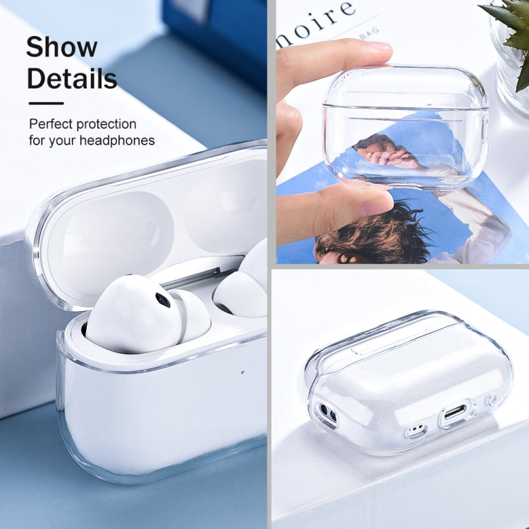 For AirPods Pro 2 Earphone Transparent PC Protective Case, For AirPods Pro 2