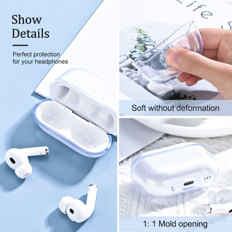 For AirPods Pro 2 Earphone Transparent TPU Protective Case, For AirPods Pro 2