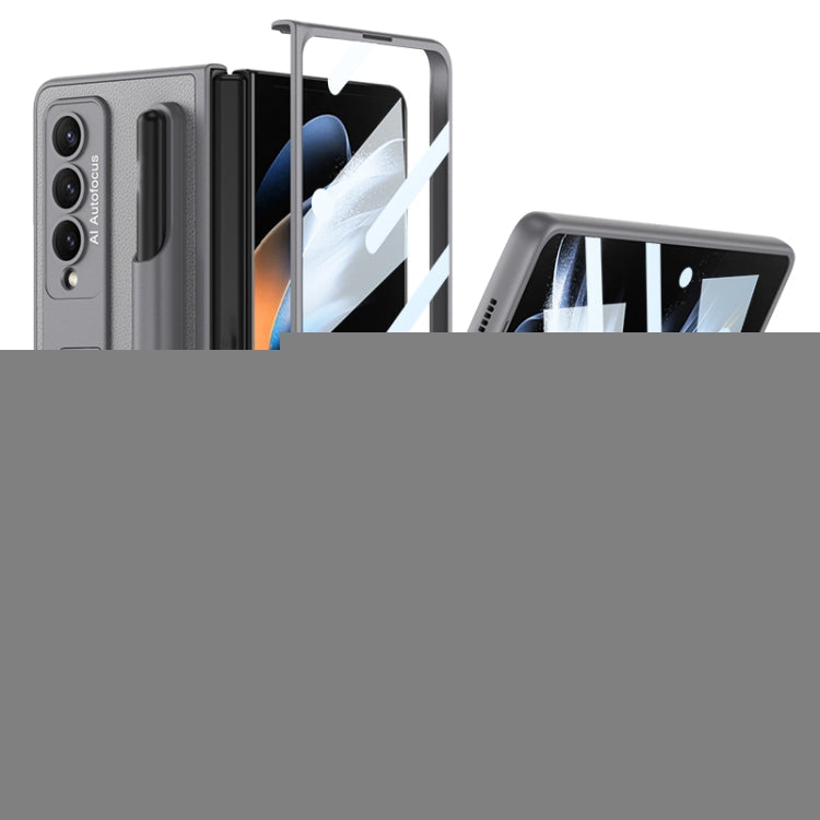 GKK Ultra-thin Shockproof Leather Protective Case with Holder & Pen Slots, For Samsung Galaxy Z Fold4