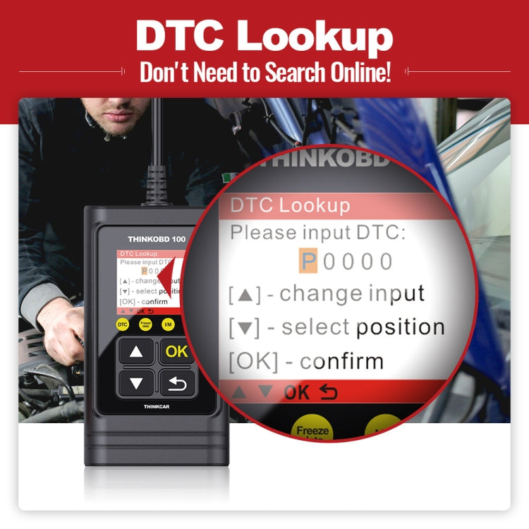 THINKCAR THINKOBD 100 OBD2 Car Scanner OBDII Diagnostic Tool, THINKOBD