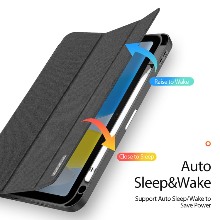 DUX DUCIS Domo Series Magnetic Flip Leather Tablet Case, For iPad 10th Gen 10.9 2022