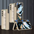 GKK Integrated Magnetic Folding Hinge Phone Case with Wrist Strap & Pen Holder, For Samsung Galaxy Z Fold4