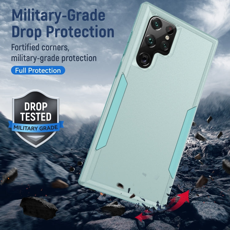 For Samsung Galaxy S23 Ultra 5G Pioneer Armor PC + TPU Phone Case(Green)