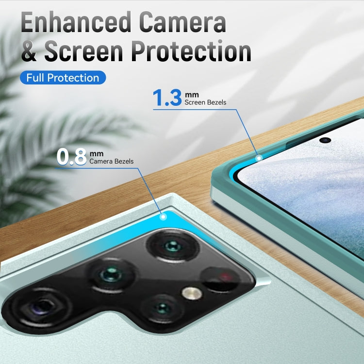 For Samsung Galaxy S23 Ultra 5G Pioneer Armor PC + TPU Phone Case(Green)