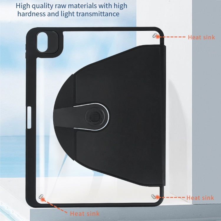 Acrylic 360 Degree Rotation Holder Tablet Leather Case, For iPad Pro 11 2022/2021 / Air5 2022/Air4 2020