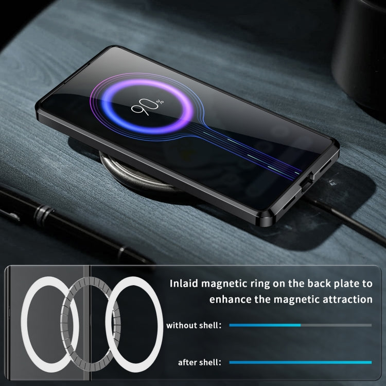 For Google Pixel 7a MagSafe Magnetic Frosted Metal Phone Case(Black)