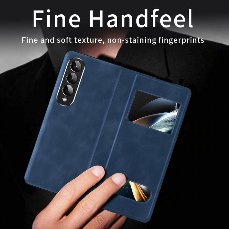 Mature Window View Flip Leather Phone Case, For Samsung Galaxy Z Fold4, For Samsung Galaxy Z Fold3 5G