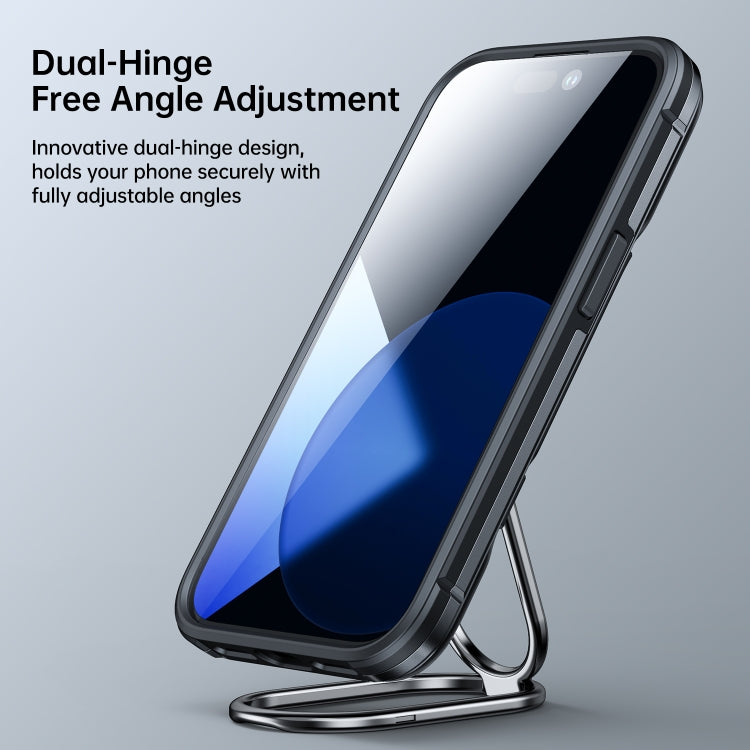 JOYROOM PC + TPU Dual-layer Shockproof Phone Case with Rotating Holder, For iPhone 14 Pro
