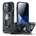 JOYROOM PC + TPU Dual-layer Shockproof Phone Case with Rotating Holder, For iPhone 14 Pro