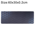 Anti-Slip Rubber Cloth Surface Game Mouse Mat Keyboard Pad, Size:60 x 30 x 0.2cm(Blue Honeycomb)