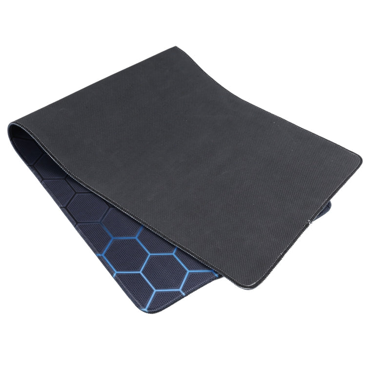 Anti-Slip Rubber Cloth Surface Game Mouse Mat Keyboard Pad, Size:60 x 30 x 0.2cm(Blue Honeycomb)