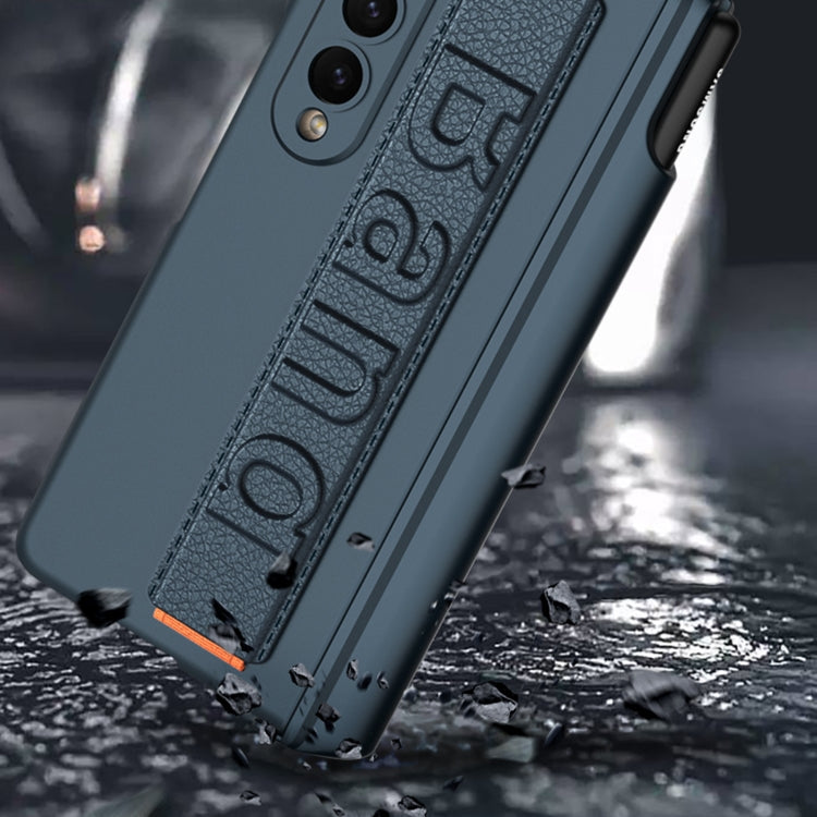 GKK Magnetic Fold Hinge Shockproof Phone Case with Wrist Strap, For Samsung Galaxy Z Fold4