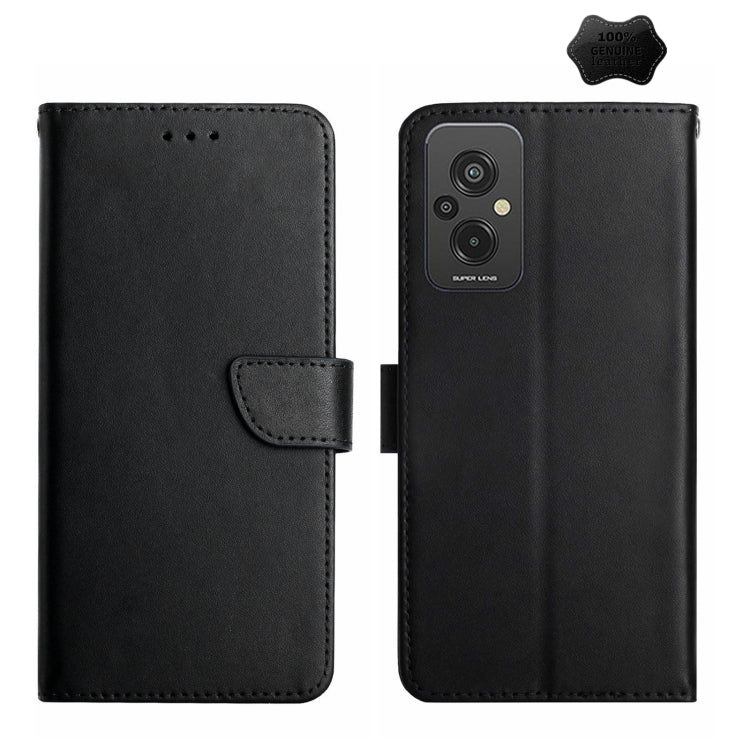 Genuine Leather Fingerprint-proof Flip Phone Case, For Xiaomi Redmi 11 Prime 4G, For Xiaomi Redmi 11 Prime 5G, For Xiaomi Redmi Note 12 China, For Xiaomi Redmi Note 12 Pro 5G China, For Xiaomi Redmi Note 12 Pro+ China/12 Explorer                       ...