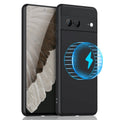 For Google Pixel 7 MagSafe Magnetic Liquid Silicone Phone Case(Black)