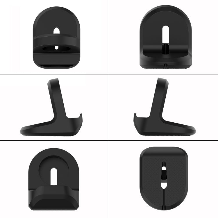 For Apple Watch Smart Watch Silicone Charging Stand Without Charger(Black)