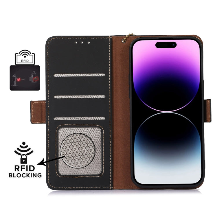 Genuine Leather Magnetic RFID Leather Phone Case, For iPhone 14, For Google Pixel 7 Pro, For Google Pixel 7, For Samsung Galaxy A54 5G, For Samsung Galaxy S22+ 5G, For Samsung Galaxy S22 5G