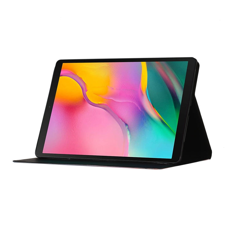 Coloured Drawing Pattern Horizontal Flip Leather Case with Holder & Card Slot & Sleep / Wake-up Function, For Galaxy Tab A 10.1 (2019) T515 / T510, For Huawei MediaPad T5, For Huawei MediaPad T3 10