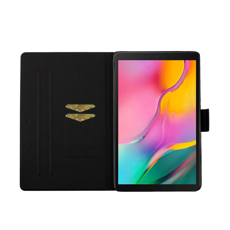 Coloured Drawing Pattern Horizontal Flip Leather Case with Holder & Card Slot & Sleep / Wake-up Function, For Galaxy Tab A 10.1 (2019) T515 / T510, For Huawei MediaPad T5, For Huawei MediaPad T3 10
