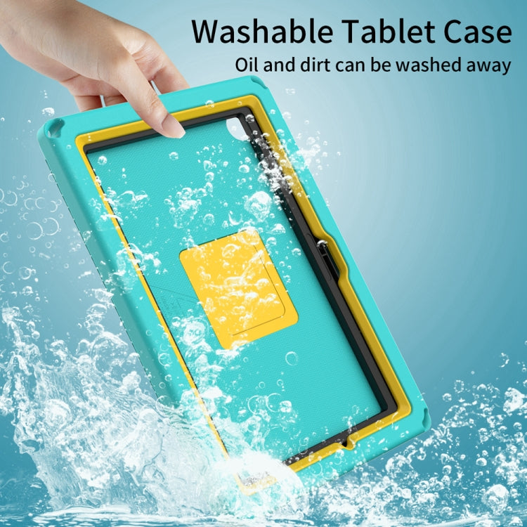 For Samsung Galaxy Tab A8 10.5 2021 EVA + PC Shockproof Tablet Case with Waterproof Frame(Glacier Green)