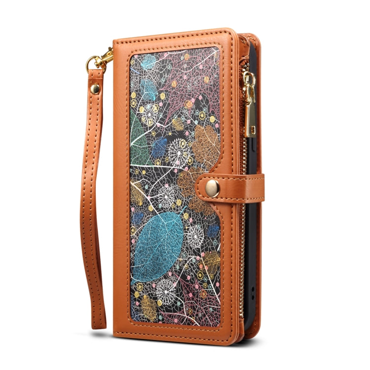 ESEBLE Star Series Lanyard Zipper Wallet RFID Leather Case, For iPhone 14 Pro Max, For iPhone 14 Pro, For iPhone 14, For iPhone 14 Plus, For iPhone 13 Pro Max, For iPhone 13 Pro, For iPhone 13, For iPhone 12 Pro Max