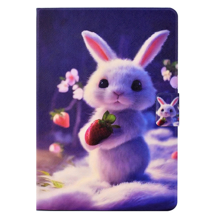 For Huawei MediaPad T3 10 Electric Pressed TPU Leather Tablet Case(Strawberry Bunny)
