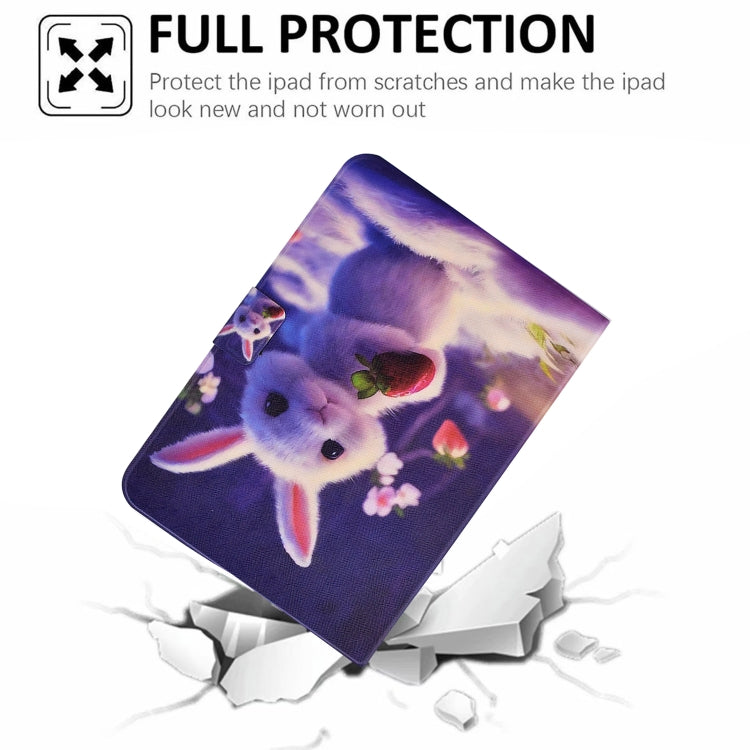 For Huawei MediaPad T3 10 Electric Pressed TPU Leather Tablet Case(Strawberry Bunny)