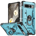For Google Pixel 7 Pro 5G Ring Holder Phone Case(Light Blue)
