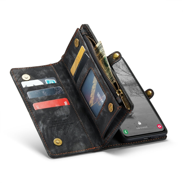For Samsung Galaxy S23 5G CaseMe 008 Detachable Multifunctional Leather Phone Case(Black)
