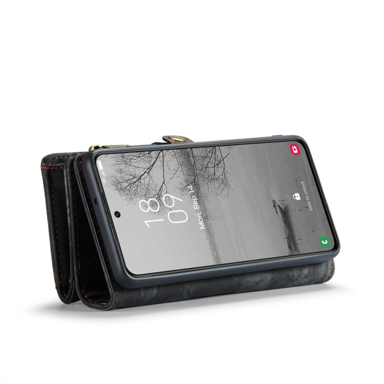 For Samsung Galaxy S23 5G CaseMe 008 Detachable Multifunctional Leather Phone Case(Black)