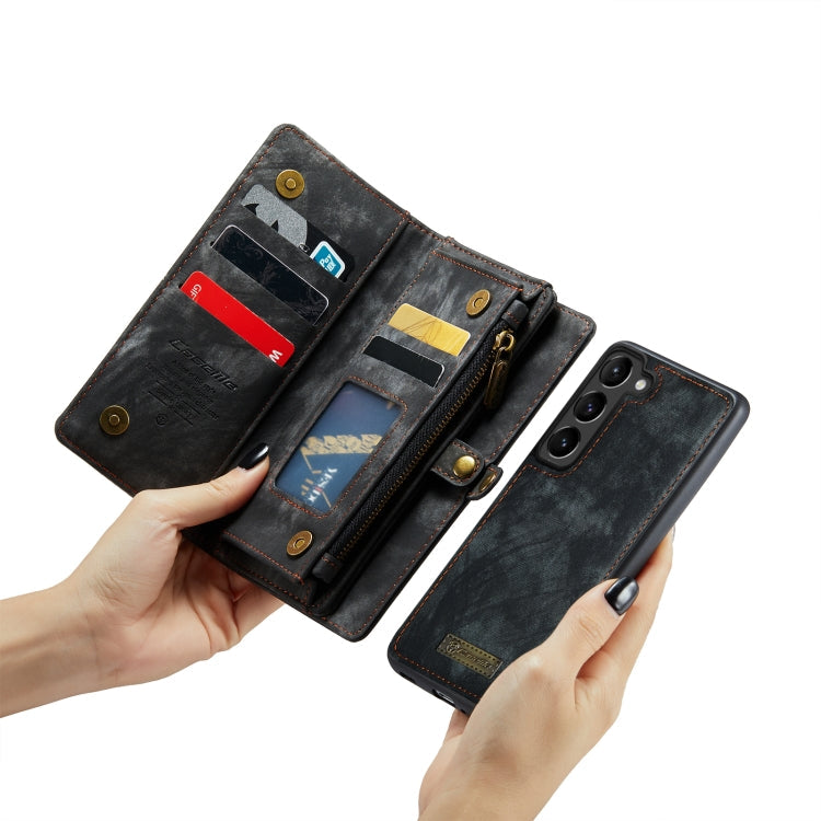 For Samsung Galaxy S23 5G CaseMe 008 Detachable Multifunctional Leather Phone Case(Black)